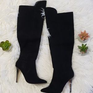 Forever 21 Suede Black Boots